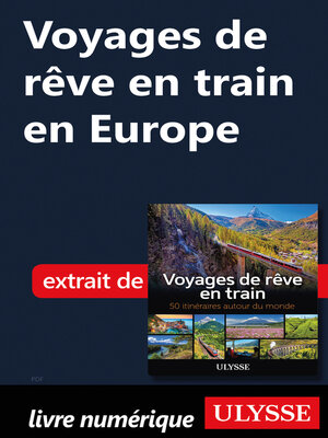 cover image of Voyages de rêve en train en Europe